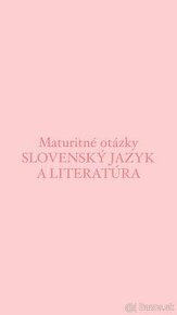 Maturitné otázky - slovenský jazyk - 1