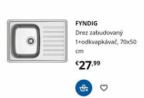 IKEA kuchynský drez 502.021.33