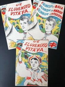 Kúpim pohladnice z obdobia Slovenskeho štatu-propagandu.