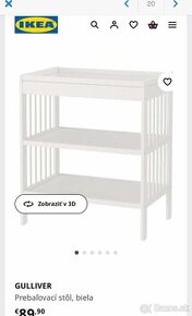 Prebaľovací pult Ikea