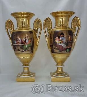 Vyše 200.ročné porcelánové vázy - 33.5 cm