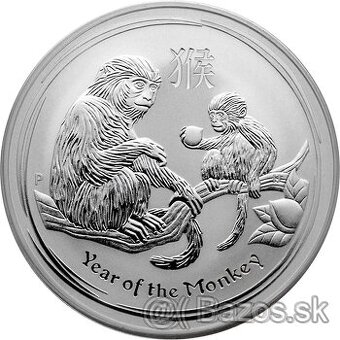 Investičné striebro - Year of the Monkey Rok Opice