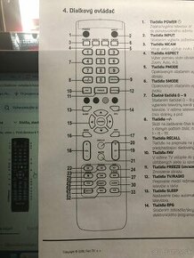 Kúpim Ovládač k TV Sencor SLE3260TCS, alebo predám TV