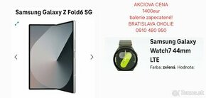 Samsung Galaxy Z Fold6 5G 512 +Samsung Galaxy Watch 7 44mm