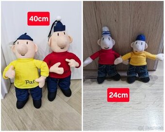 40 cm a 24cm plysove postavicky PAT a MAT