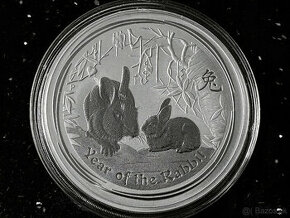 Strieborná investičná minca Year of the Rabbit ,1 kg 999,9