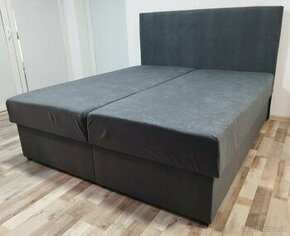 siva manzelska postel 170x195x42 cm