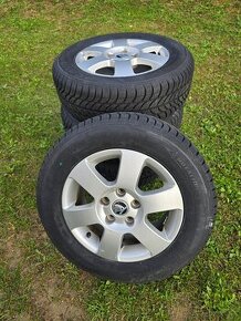 Zimný komplet 5x112 + nové pneu Sava 195/65 r16