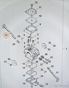 Sytičová hriadeľka na pílu Stihl 017-025, MS 170-250