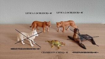 Zvieratká Schleich, Papo, Collecta, Bullyland