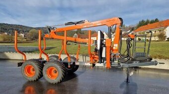 Vyvážecí přívěs vyvážečka MTM 10tun, Hydraulická ruka 6,6m