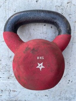 Predám kettlebell liatinový pokrytý neoprénom 8kg