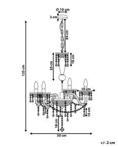 Krištáľové lustre 2x
