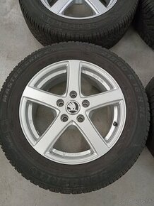 4ks zimne ALU 5x112 R16 6,5J ET41 ALUTEC SKODA SUPERB YETI