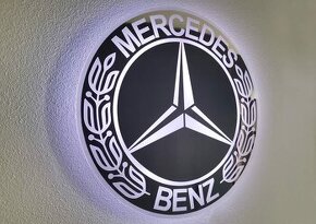 Predám Led zrkadlové logo(obraz) Mercedes-benz