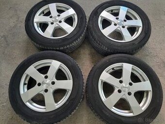 Sada diskov dezent R15 4x108 Et46 letné pneu 195/60 R15