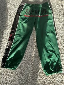 Supreme World Famous Jacquard Track Pant Green (Tepláky) - 1