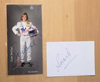 Susie Stoddart Mercedes DTM originální autogram