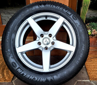 zimné alu R17 5x112 Mercedes S, + pneu Michelin 245/55, NOVÉ