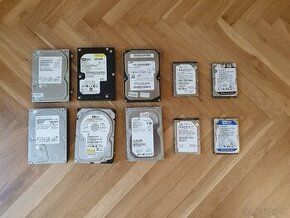 Hard disky 1TB, 500GB...