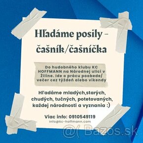 Hľadáme čašníkov / čašníčky