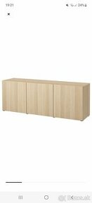 IKEA BESTA Skrinka 180 cm DUB BIELO MORENY