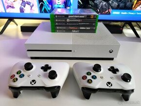 XBOX ONE S / 2X OVLÁDAČ / HRY