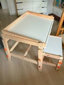 Nastavitelny detsky stolik a lavica FLISAT (z IKEA) - 1