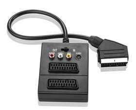 Kábel SCART /2x SCART + S-Video, 3x Cinch, 0,5m