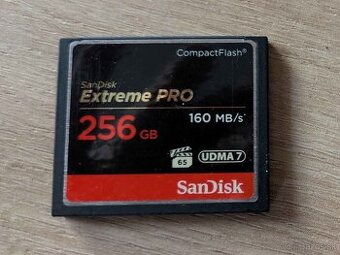 SanDisk 256GB rýchlosť 160 MB/s - Cf karta- znížená cena