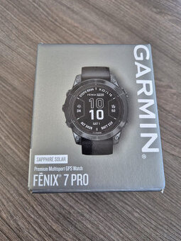 Garmin fénix 7 PRO Sapphire Solar, Carbon gray, Black band