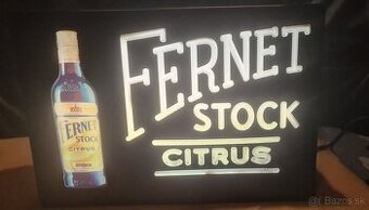 Zberatelská Fernet Stock citrus svietiaca dekoracia na stenu - 1