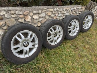 Predám elektróny 6J x 15 ET38 + letné pneumatiky 195/65 R15 - 1