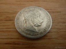 R-U vzácnejšia 1 koruna 1901 v krásnom zberateľskom stave - 1