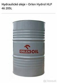 Predám hydraulicky olej Orlen Hydrol HLP 46