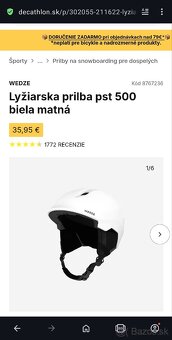 Lyžiarska prilba Wedze