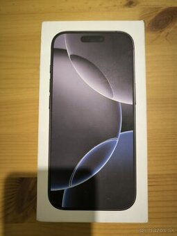 Predám iPhone 16 Pro 256GB black titanium