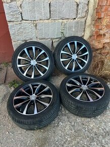 Hyundai  Alu.disky 5x114,3 s letními pneu.Barum 225/45 R17 Y