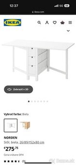 Stôl ikea rozkladaci