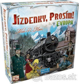 Jízdenky, prosím Evropa (Ticket to Ride) spoločenská hra