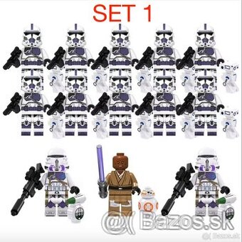 Rôzne figúrky Star Wars 5 (8ks) typ lego - nové