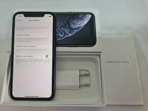 IPHONE XR BLACK 128GB ZÁRUKA - VEĽMI PEKNÝ STAV