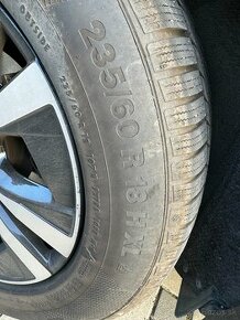 Predám zimné pneu Continental wintercontact 235/60R18 H XL