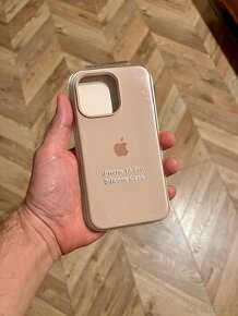 Rose / staroružový Apple silikónový kryt na iPhone 13 pro