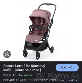 Praktický športový kočík Recaro Lexa Elite