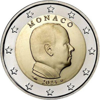 obehové 2€ mince Monaco v kvalite UNC