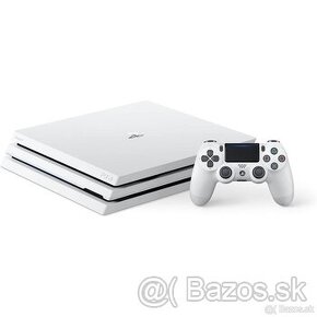 PS4 PRO 1TB White Edition + ps hry + joysticky