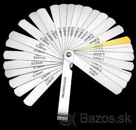 Mierky na meranie vôle ventilov 0,04 - 0,88 mm, 32 listov