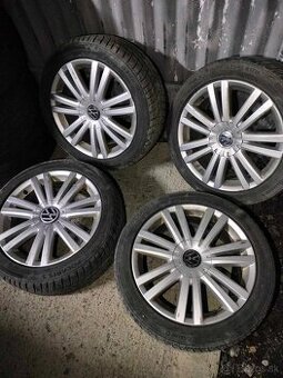 4ks alu disky orig. VW 5x112 R17 zimné 6mm 225/45 r17