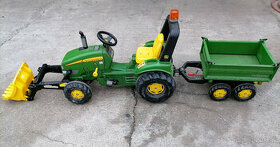 Predam Rolly Toys šlapaci traktor John Deere s majákom